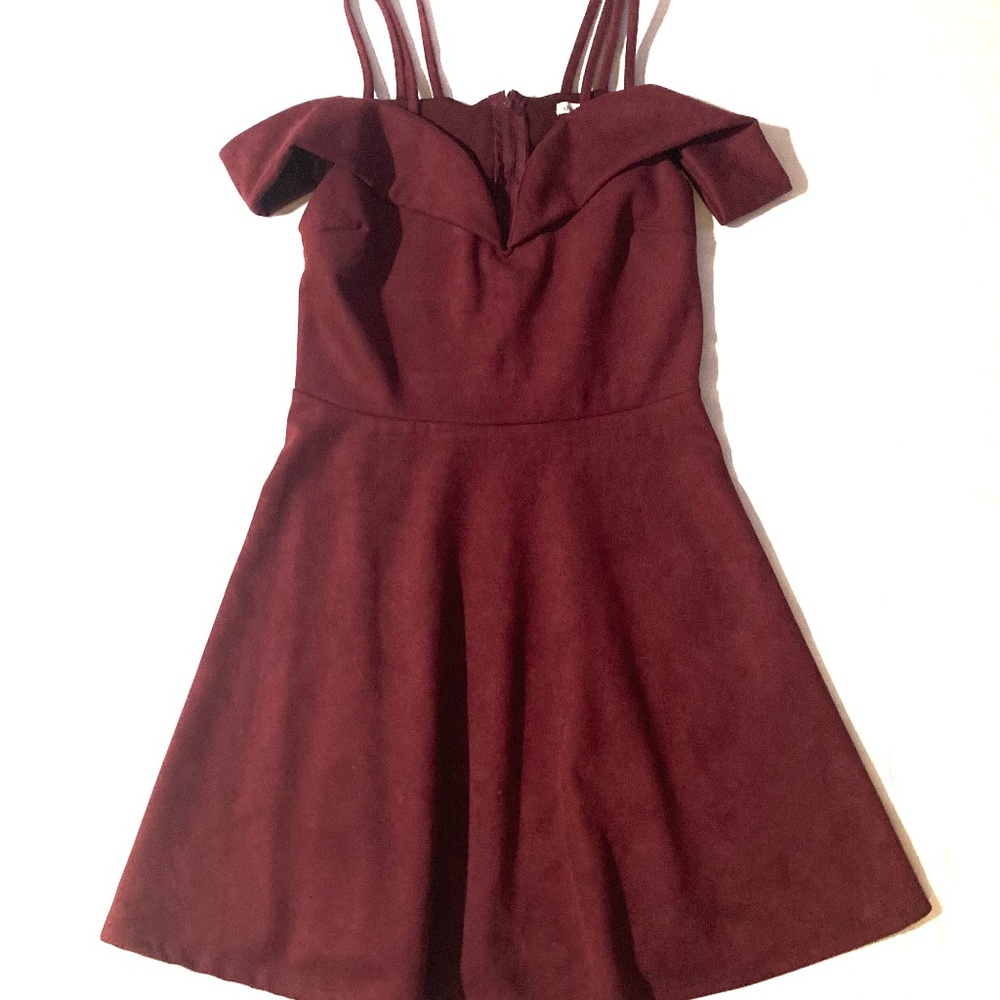 Charlotte Russe Off Shoulder Dress with Double Strap Sleeves
